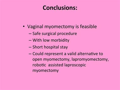 Vaginal Myomectomy Ppt