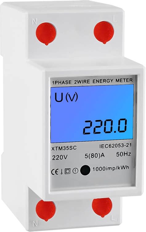 Stromzähler Hutschiene Aicharynic LCD Digitale Stromzähler
