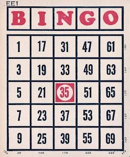 The Graffical Muse Vintage Bingo Card