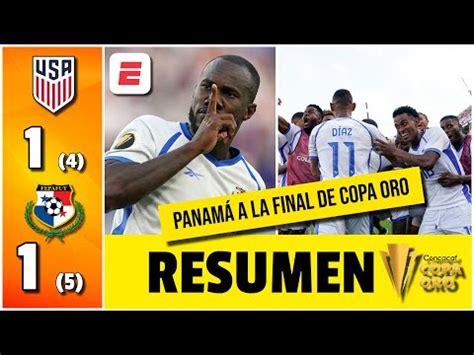 Panamá vs Estados Unidos 5 4 resumen penales y video por la