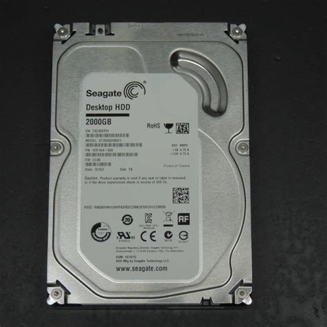 【目立った傷や汚れなし】【検品済み使用4時間】seagate 2tb Hdd St2000dm001 管理キ 69の落札情報詳細