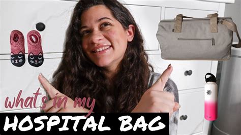 Whats In My Hospital Bag Labor And Delivery First Time Mom Youtube