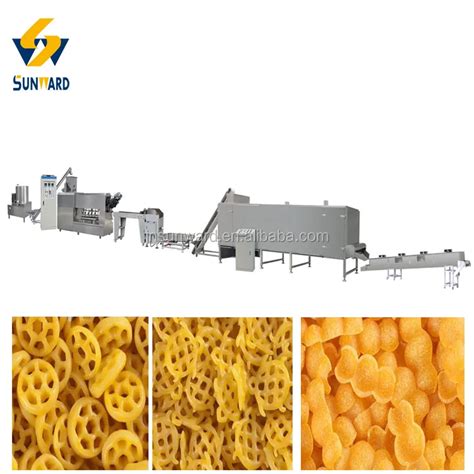 Commercial 3d 2d Snack Crispy Chips Screw Shape Food Extruder Shell