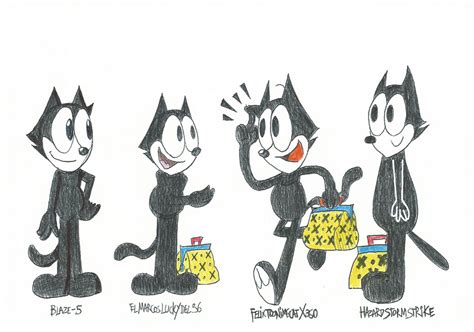 Felix The Cats Different Friendly Styles By Ftftheadvancetoonist On