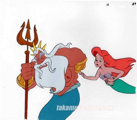 Ariel the mermaid Disney anime cel