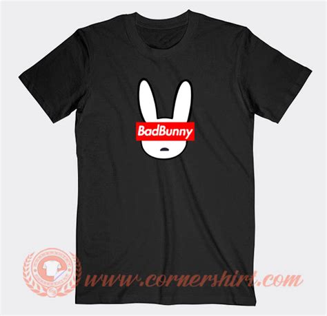 Bad Bunny Logo T Shirt On Sale