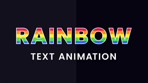 CSS Rainbow Text Animation CSS Text Effect YouTube