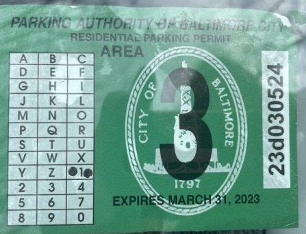 On-street parking permits can be picked up nearby March 18, 25 – Bolton Hill