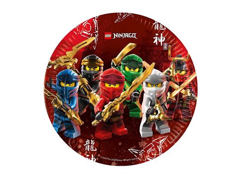 Talerzyki Urodzinowe Lego Ninjago 23 Cm 8 Szt NACZYNIA I