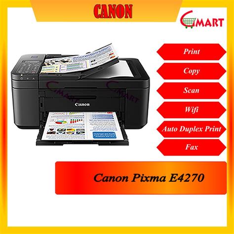 Canon Pixma E4270 All In One Colour Inkjet Printer Print Scan Copy Fax