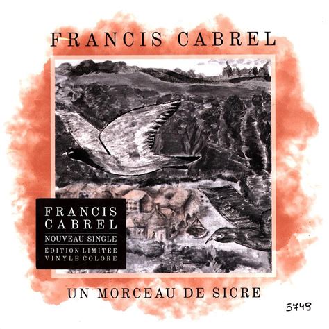 Francis Cabrel Un Morceau De Sicre Transparent Vinyl Edition Vinyl