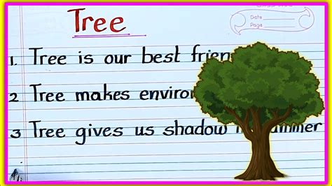 Tree 10 Lines On Trees In English Essay On Importance Of Trees In