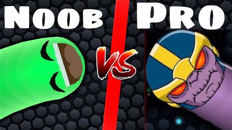 Slither Io Noob Vs Pro YouTube