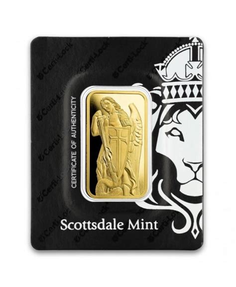 Scottsdale Mint Pamp Archangel Michael Oz Gold Bar