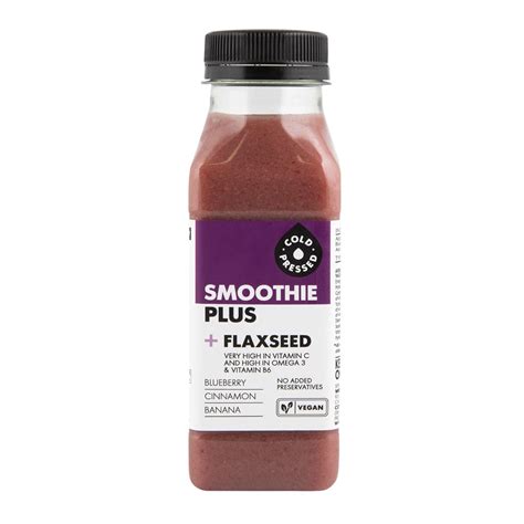 Cold Pressed Blueberry Plus Flaxseed Smoothie 250 Ml Za