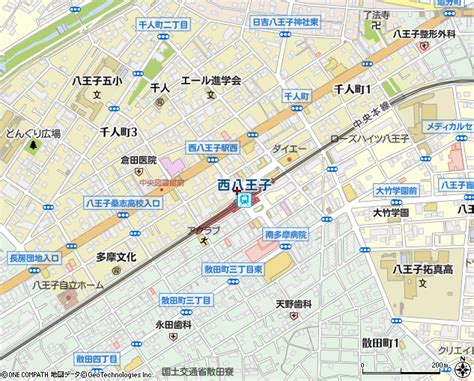 西八王子駅北口（八王子市バス停）の住所・地図｜マピオン電話帳