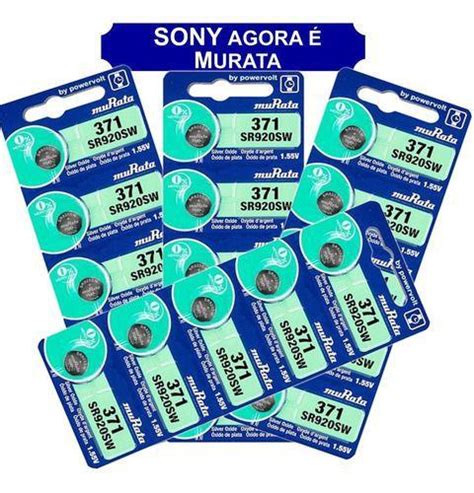 Bateria Sony 371 Sr920sw 1 55v 20 Unidades Original Relógio Pilhas