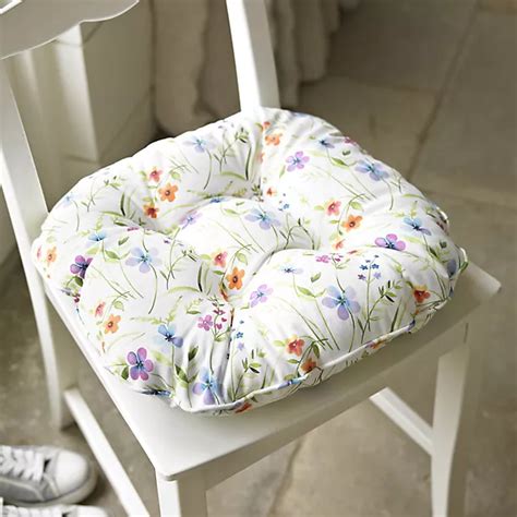 Wild Flower Kitchen Chair Cushion Lakeland