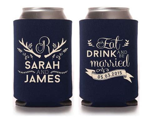 Wedding Koozies, Personalized Koozies, Coozies, Koozies, Eat Drink and ...