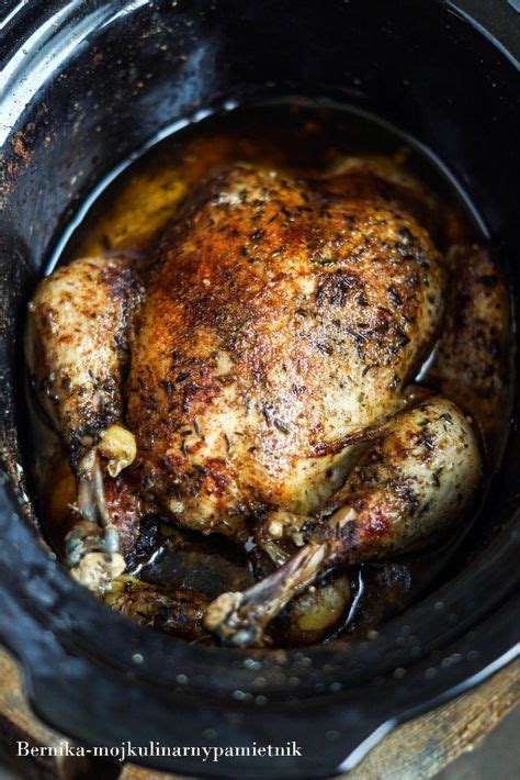 A Cooked Chicken In The Slow Cooker