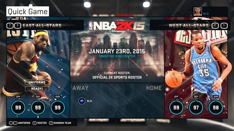 NBA 2K15 PC Gameplay All Star Game West All Stars Vs East All Stars