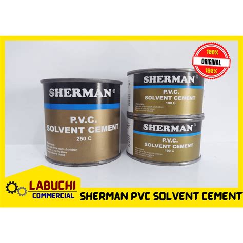 Pvc Solvent Cement 100cc 250cc Sherman Brand Shopee Philippines