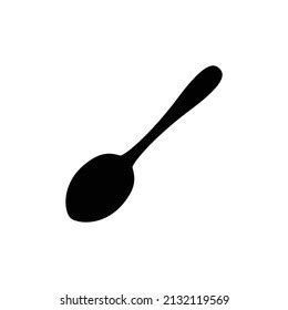 Spoon Vector Icon White Background Stock Vector (Royalty Free ...