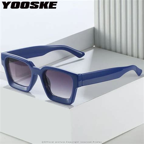 Yooske 2023 Vintage Square Sunglasses For Women Men Fashion Rectangle