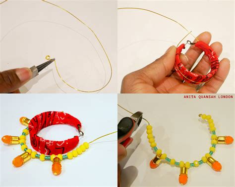 diy bandana hoop earrings anita quansah london