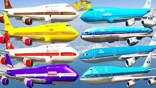 Gta V Every Klm Airplanes Vs Every Boeing Old Scho Doovi