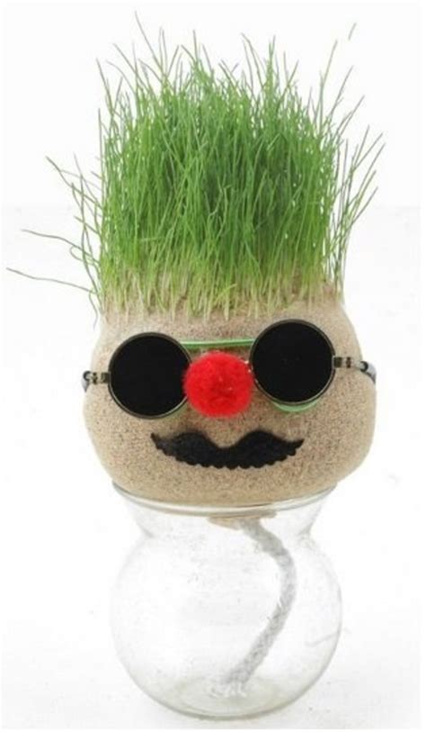 How To Make A Growing Grass Head Doll Step By Step Feltmagnet