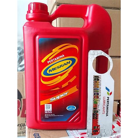 Jual Mesran Super 20W 50 Galon 10 Liter 10 000ml Shopee Indonesia