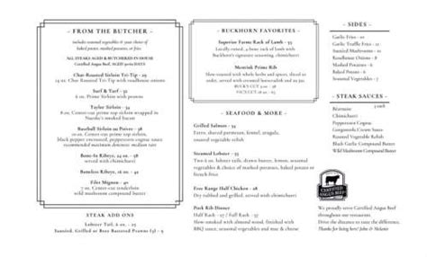 Buckhorn Catering menu in Winters, California, USA