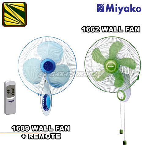 Jual Miyako Kipas Angin Dinding Wall Fan 16 Inch KAW 1689 RC Dan