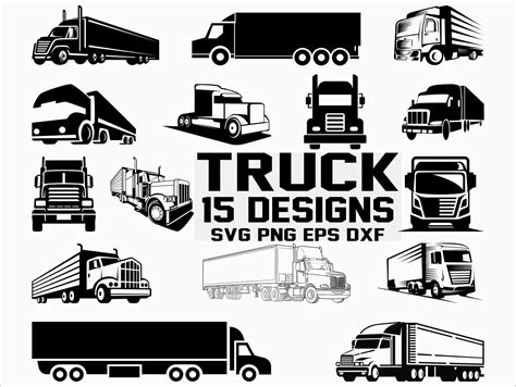 Truck Svg Truck Driver Svg 18 Wheeler Svg Semi Truck Svg Etsy