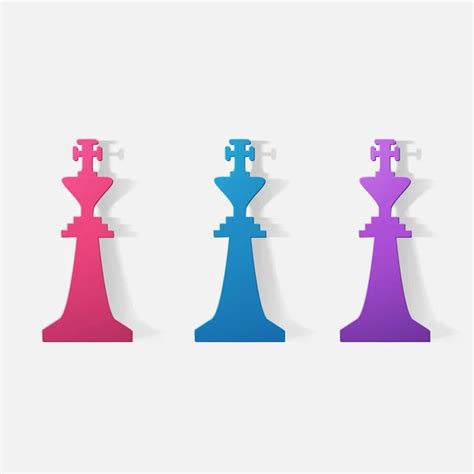 Paper clipped sticker: chess piece bishop Stock Vector by ©Chorniy10 ...