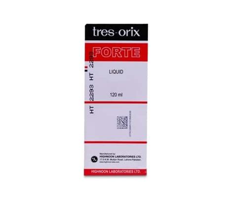 Tres Orix Forte Syrup 120 Ml Uses Formula Side Effects