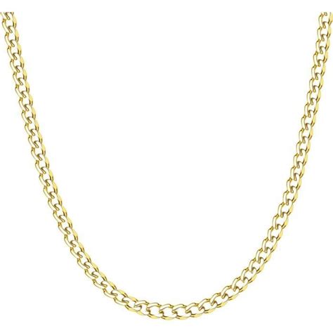 Cha Ne Collier Cubain Homme En Acier Inoxydable Mm Mm Collier