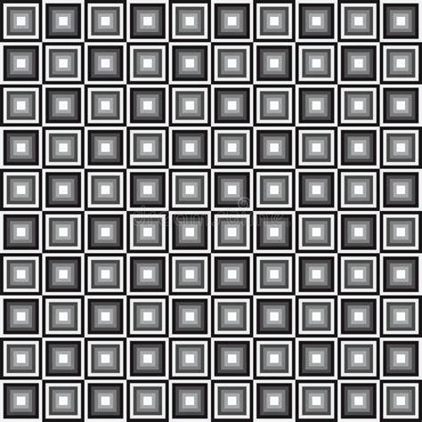 Black And White Checkered Optical Illusion Stock Illustration ...