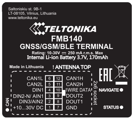 FMB140 Product Change Notifications Teltonika Telematics Wiki