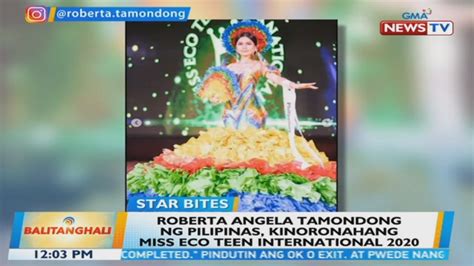 BT Roberta Angela Tamondong Ng Pilipinas Kinoronahang Miss Eco Teen