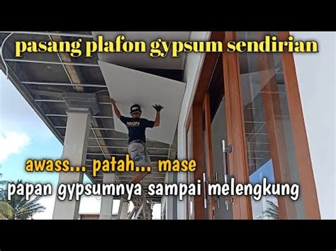 Pasang Plafon Gypsum Sendirian Dengan Mudah Dan Praktis PLAFON GYPSUM