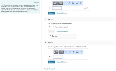 Solved Conslants Part A It Is Common To See Birds Of Prey Chegg