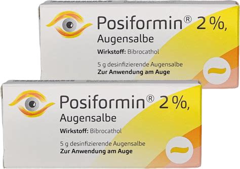 Posiformin 2 Augensalbe bei Lidrandentzündung I desinfizierende