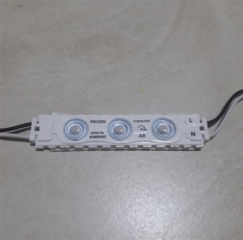 Lampu Led Modul Strip 3 Mata 220 Volt Ac Langsung Listrik Rumah