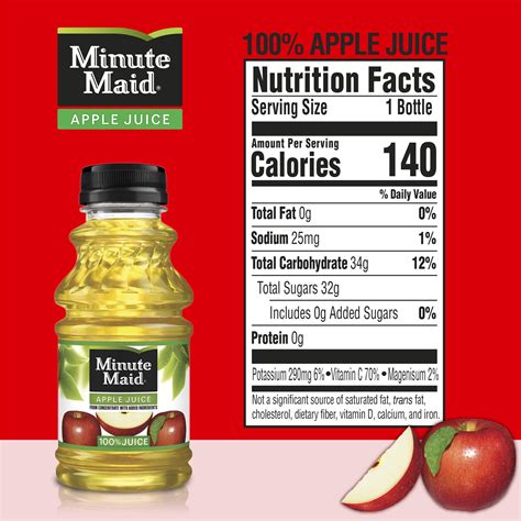 Apple Juice Nutrition Label | Besto Blog