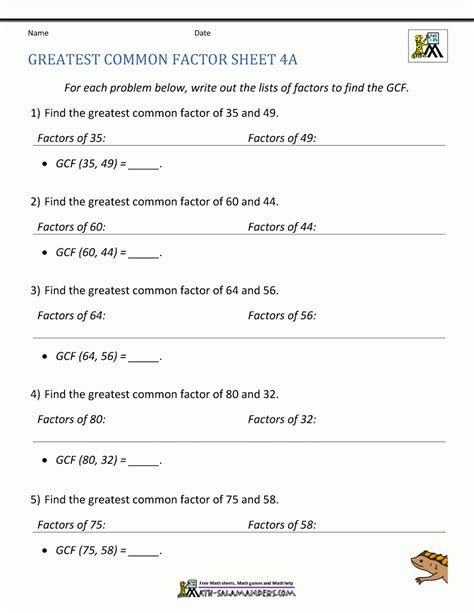 Common Factoring Worksheet Doc CommonWorksheets