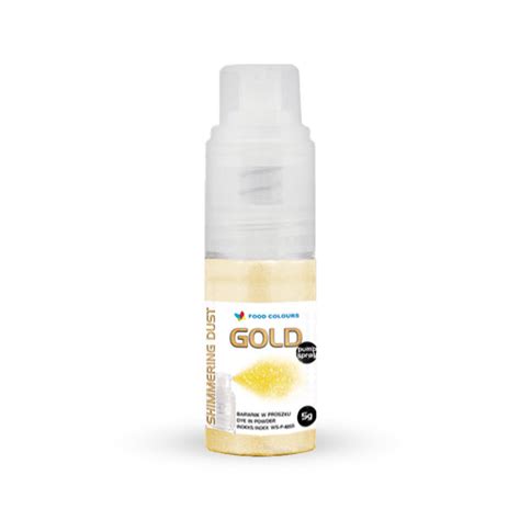 Barwnik spożywczy pyłek brokatowy GOLD Shimmering Spray 5 g Food