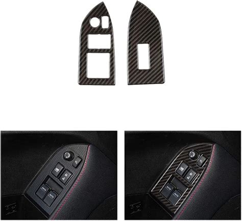 Amazon WANGXI 2pcs Car Carbon Fiber Window Lift Switch Button