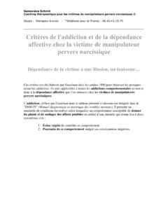 Crit Res De L Addiction Et De La D Pendance Affective Crit Res